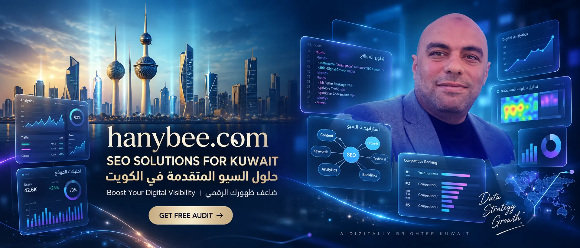 HanyBee برمجة مواقع وحلول SEO في الكويت
